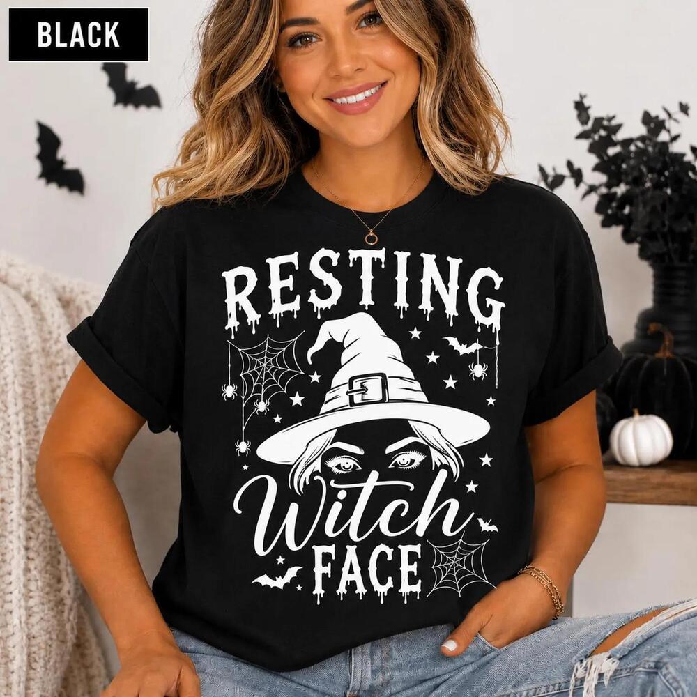 Resting Witch Face Shirt, Funny Halloween Witch T-Shirt,
